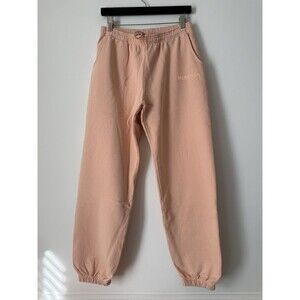 The Marathon Clothing Heavyweight Jogger Sweatpants Peach Pink Size L USA